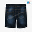 B.X Contrast Cord Dark Blue Denim Shorts 9237