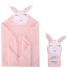 Hudson Baby Little Rabbit Pink Hooded Towel 7231