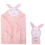 Hudson Baby Little Rabbit Pink Hooded Towel 7231