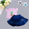 BR Reflecting Pineapple Pink Top With Skirt 2 Piece Set 11202