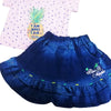 BR Reflecting Pineapple Pink Top With Skirt 2 Piece Set 11202