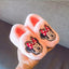 Disney Aplic Minnie Face Dark Pink Fur Warm Shoes 10641