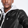 CLO Black Biker Jacket With Front Pocket
