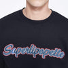 CLO Round Neck Dark Blue Fleece Sweatshirt 5101