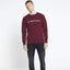 CLO Fleece Maroon Round Neck Sweatshirt