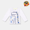 PEP Dino Printed White T-shirt 483