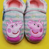 PP Peppa Aplic Pink Grey Stripes Warm Shoes 10631