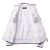 Jockey Club Wind Breaker White With Navy Blue Strip #2283