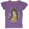 JD Water Color Horse Purple T Shirt