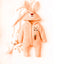 KD Carrot Patch Rabbit Style Hoodie Dark Peach Fluffy Romper 9991