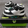 HM New Sports Black Logo White Shoes 10659