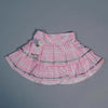 CNP Polka Dots Style Flower Top With Pink Check Shirt 2 Piece Set 10857