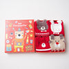 CRM Musical Bear Red 4 Socks Box 4646