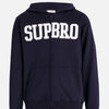 MNT Navy Blue Supbro Fleece Zip Boys Hoodie 446