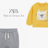 ZR Mustard Lion Face 2 Piece Set 2618