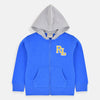 B.X R.L Embroidered Royal Blue Zipper Hoodie 3435
