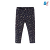 51015 Glitter Golden Star Navy Blue Legging 4300