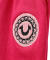 TR Front Badge Pink With White Zipper Hoodie Tracksuit 10267