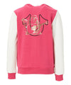TR Front Badge Pink With White Zipper Hoodie Tracksuit 10267