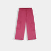 CD Cargo Pocket Style Dark Pink Light Fleece Trouser 13642