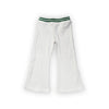 LE White & Green Stripes  Elastic Waist White Plazo 14668