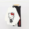 LFT Hello Kitty Bow Embroided  Light Fleece  2 Piece Set 14268