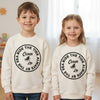 SFR Ocean Life Embroided Light Fleece Off White Sweatshirt  14559
