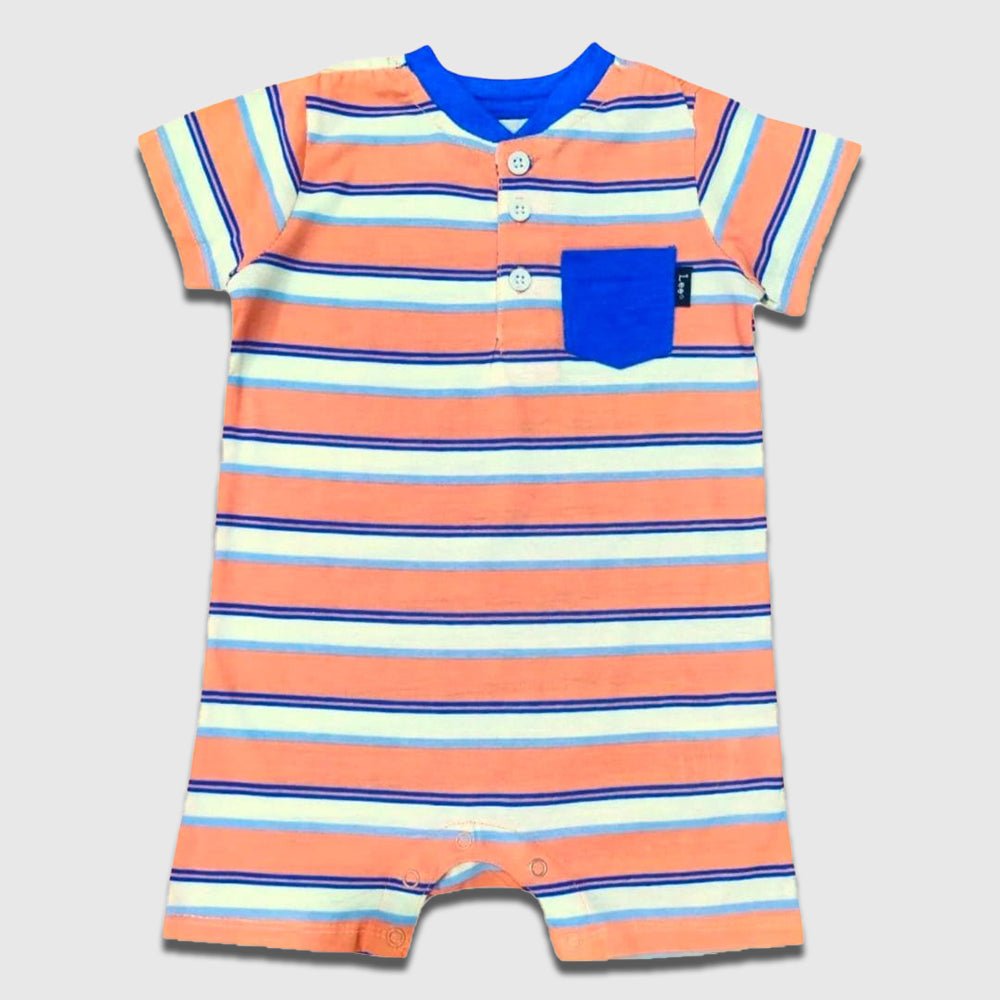 Lee Blue & White Stripes Front Pocket BodySuit 14098