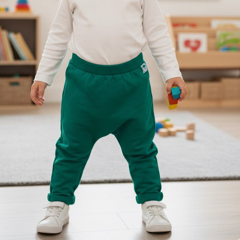 5.10.15 Penguins Badge Elastic Belt Green Terry Trouser 13773