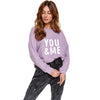 TS You & Me Light Purple Terry Sweatshirt 13972