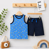 Lee Ship Tank Top with Dark Blue Shorts 2 Piece Set 13039