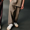 ZR Folded Bottom Dull Chocolate Terry Trouser 14228