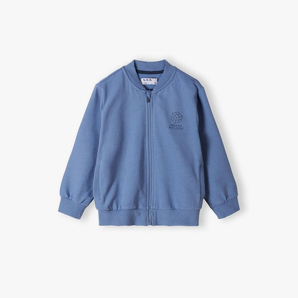 5.10.15 Smart Clever Mock Neck Cadet Blue Zipper Hoodie & Trouser Fleece TrackSuit  14695