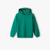 LE LTD Embroided kangroo Pocket Style  Green Fleece Hoodie 13879
