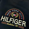 TM New York City HILFIGER  Embroided Black  Sweatshirt 13375