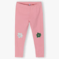 5.10.15 Green & White Knee Flower Print Pink Legging 14838