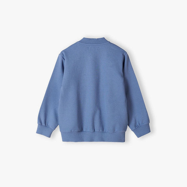 5.10.15 Smart Clever Mock Neck Cadet Blue Zipper Hoodie & Trouser Fleece TrackSuit  14695