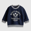 HM Mickey & Minine Tennise Club Light Fleece Navy Blue Sweatshirt 14257