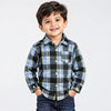 GRM Grey & Yellow Lines Casual Shirt 2628