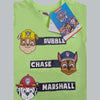 PP Rubble Chase Marshall Print Apple Green T-Shirt 12982