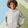 MX World Wide Badge Grey Fleece Zipper Hoodie 12911