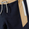 L&S Always Accept Contrast Cord and Belt Navy Blue Terry Trouser 12749