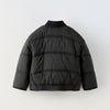ZR Mock Kneck Front Pocket Black Style  Jacket 13004