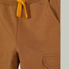 5.10.15 Cargo Pocket Yellow Cord Brown Terry Trouser 12731