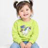 B.X Best Friends Unicorn Print Soft Lime Green Sweatshirt 8099