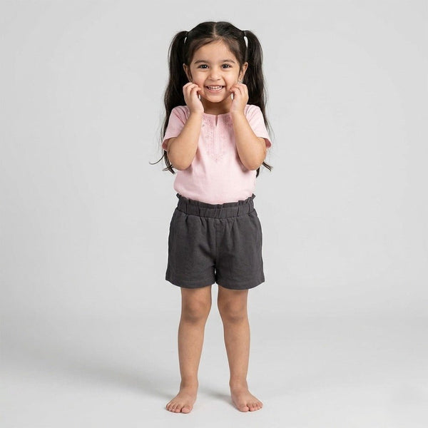 FC Elastic Wasit Dark Grey Shorts 14015