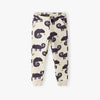 LE All Over Chemelon Print  Cream Light Fleece Trouser 13829
