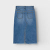 NME IT  Rough Bottom Open Style Blue Long Denim Skirt 12952