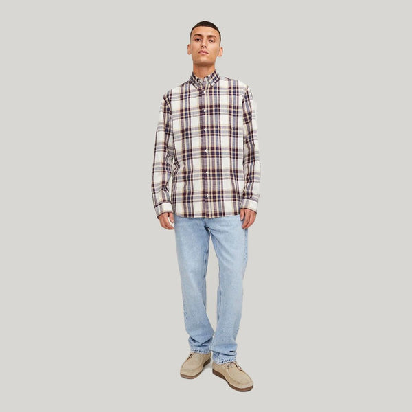 JJ Silver Button Slim Fit Light Blue Denim 13271