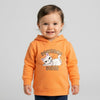 B.X Paw Some Vibes Kitty Print Royal Orange Hoodie 8332